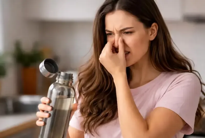 water bottle smell