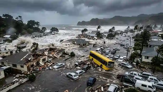 Cyclone Vaiyanu hits New Zealand