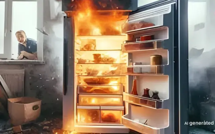 Fridge fire