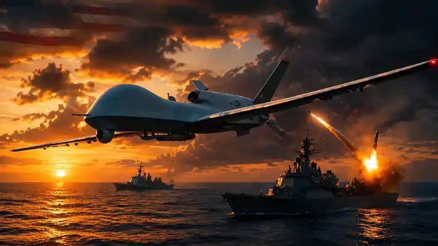 iran us war dron warship