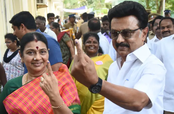 mk stalin vote