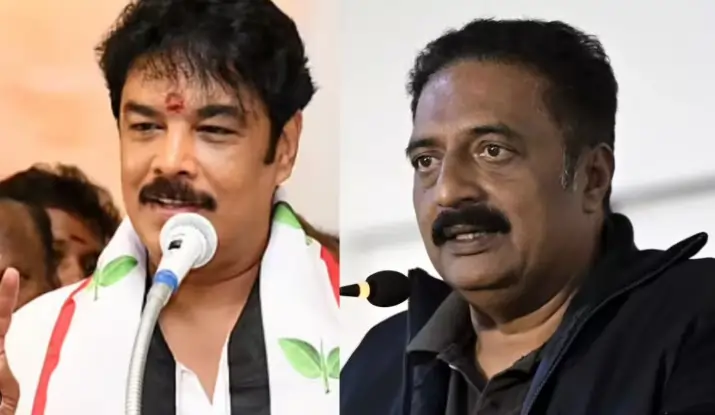 எம்.எல்.ஏவாக என்ன தகுதி இருக்கு..? 10 வருடத்தில் 3 கட்சி மாறியவர் தான் உங்க மனைவி..! சுந்தர்.சியை சாடிய பிரகாஷ் ராஜ்..