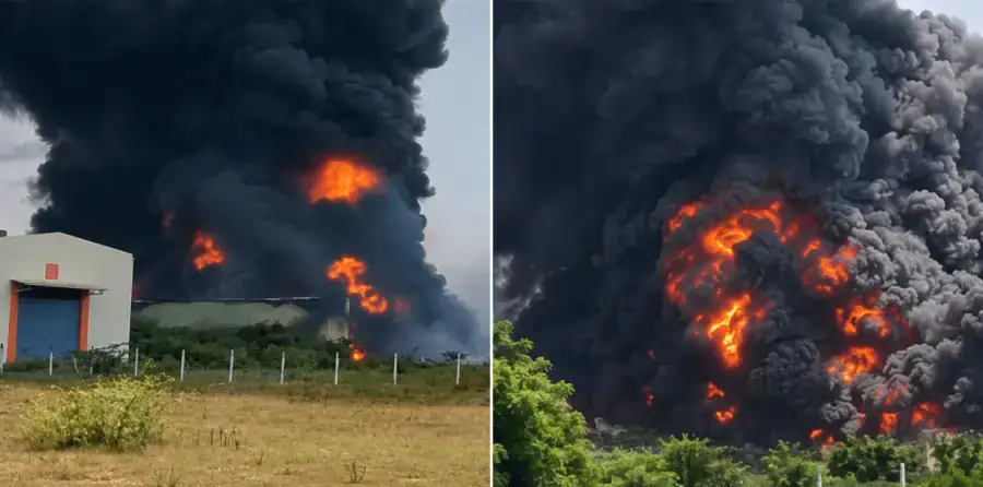 chennai fire oil factory