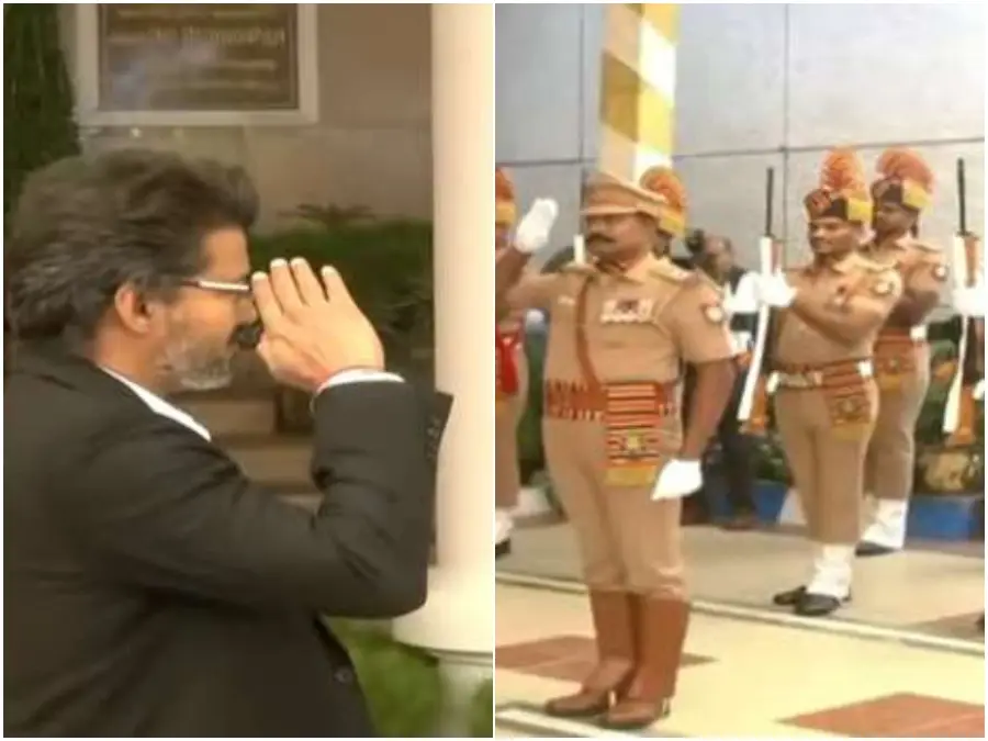 cm vijay in delhi