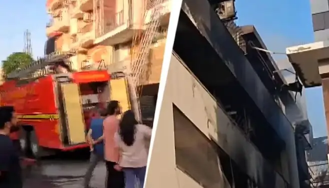 9 பேர் பலி! அடுக்குமாடி குடியிருப்பு கட்டிடத்தில் பயங்கர தீ விபத்து.. அதிகாலையில் சோகம்..!