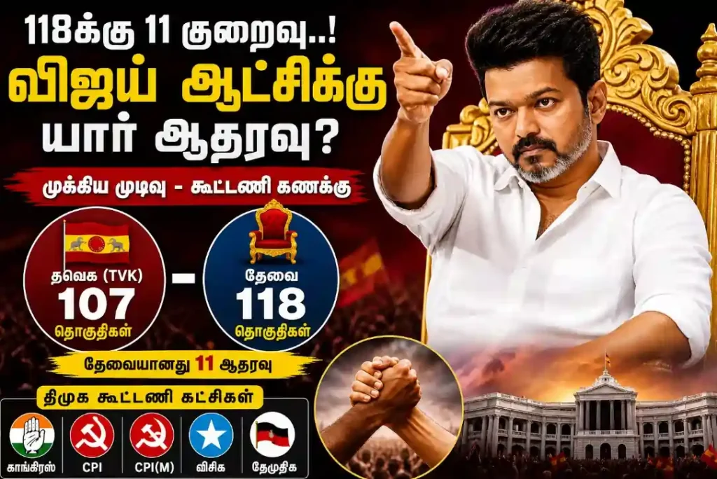 விஜய்க்கு முதலமைச்சர் சிம்மாசனம்.. ஆதரவு தெரிவிக்கும் திமுக கூட்டணி கட்சிகள்..? பரபர ட்விஸ்ட்!