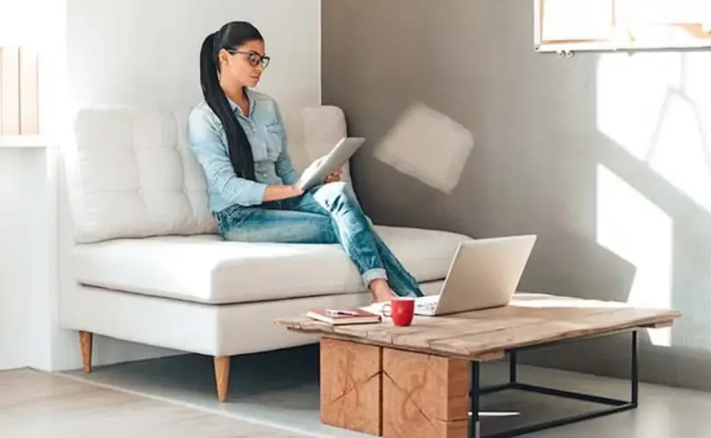 woman with legs crossed opener