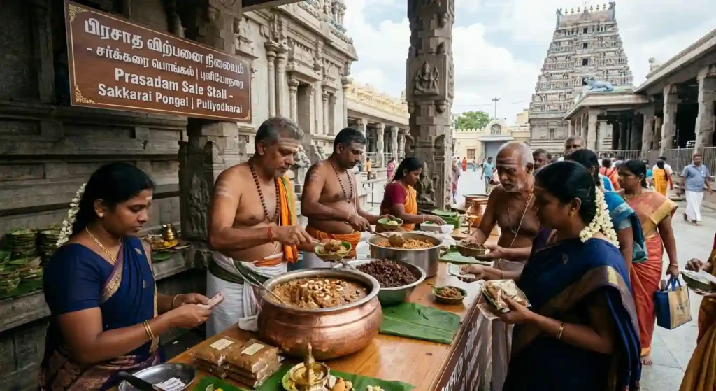 தனியாருக்கு செக்..!! கோயில் நிர்வாகமே இனி பிரசாதங்களை தயாரிக்கும்..!! விலை பட்டியல் இதோ..!! அறநிலையத்துறை அதிரடி..!!