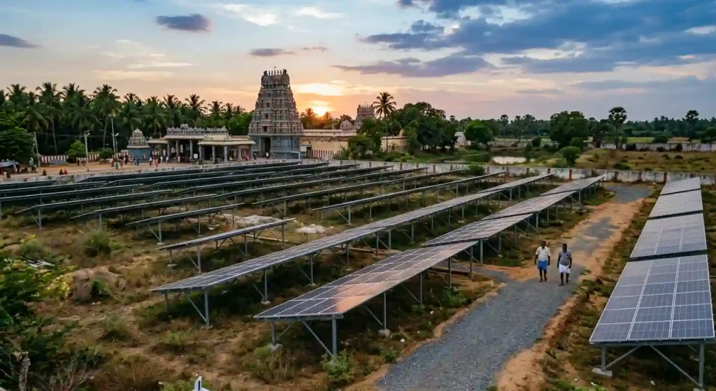 கோவில் நிலங்களில் மெகா சோலார் திட்டம்..! அதிகாரிகளுக்கு பறந்த உத்தரவு..! அறநிலையத்துறை அதிரடி..!
