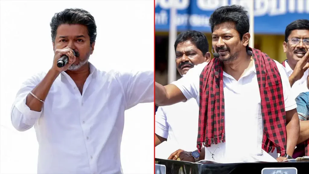 “மானே.. தேனே.. பொன்மானே”..!! எதுக்கு இந்த இரட்டை வேடம்..? தவெக அரசை விளாசிய உதயநிதி..!!