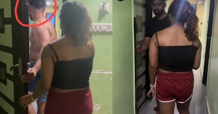 மனைவிக்கு சர்ப்ரைஸ் கொடுக்க சென்ற கணவர்.. கட்டிலுக்கு அடியில் சிக்கிய நபர்!