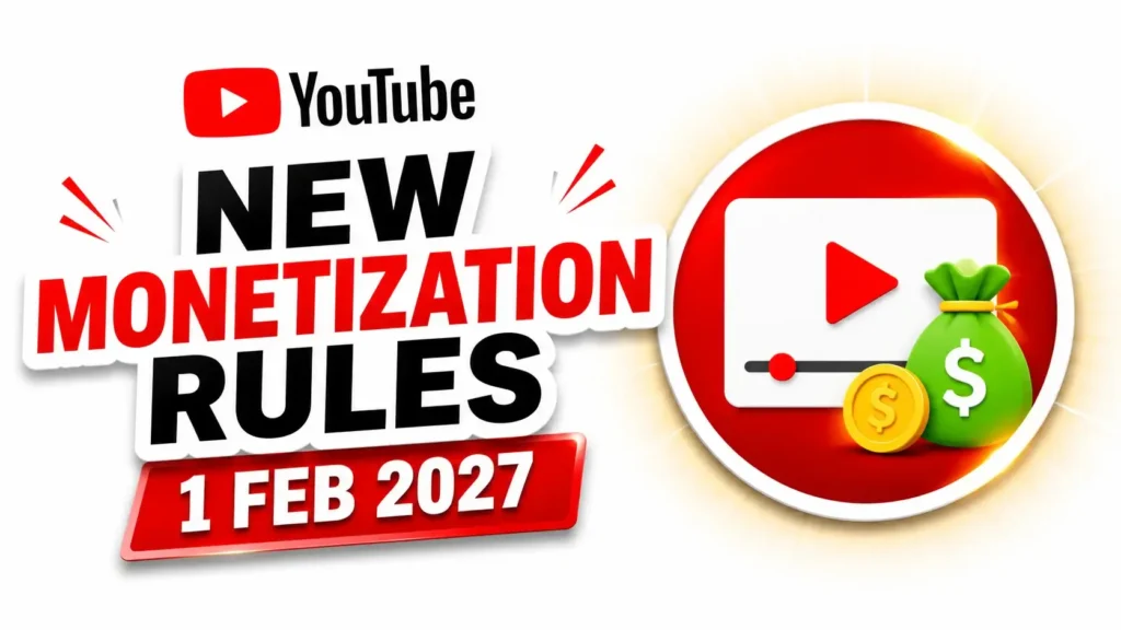 புதிய யூடியூபர்களுக்கு செக்..! இலக்கை இரட்டிப்பாக்கிய Youtube நிறுவனம்..! இனி பணம் சம்பாதிக்க புது ரூல்ஸ்..!
