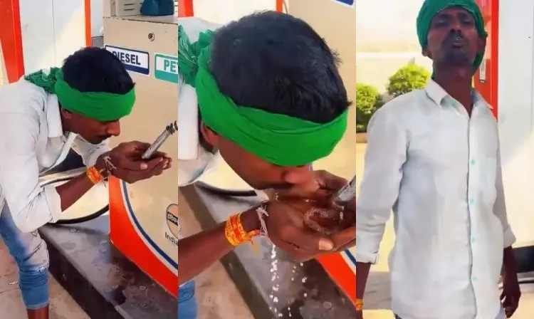 இன்ஸ்டா லைக்ஸ் மோகம்!. பெட்ரோல் குடித்து ரீல்ஸ் வெளியிட்ட நபர்!. வைரலாகும் அதிர்ச்சி வீடியோவால் பீதி!